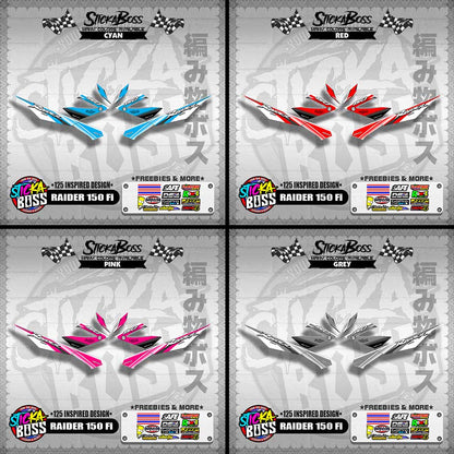RAIDER 150 Fi DECALS ( 125 INSPIRED DESIGN )【WITH FREEBIES】