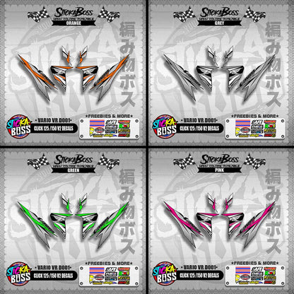 CLICK 125 / 150 V2 DECALS ( VARIO VR D001 )【WITH FREEBIES】