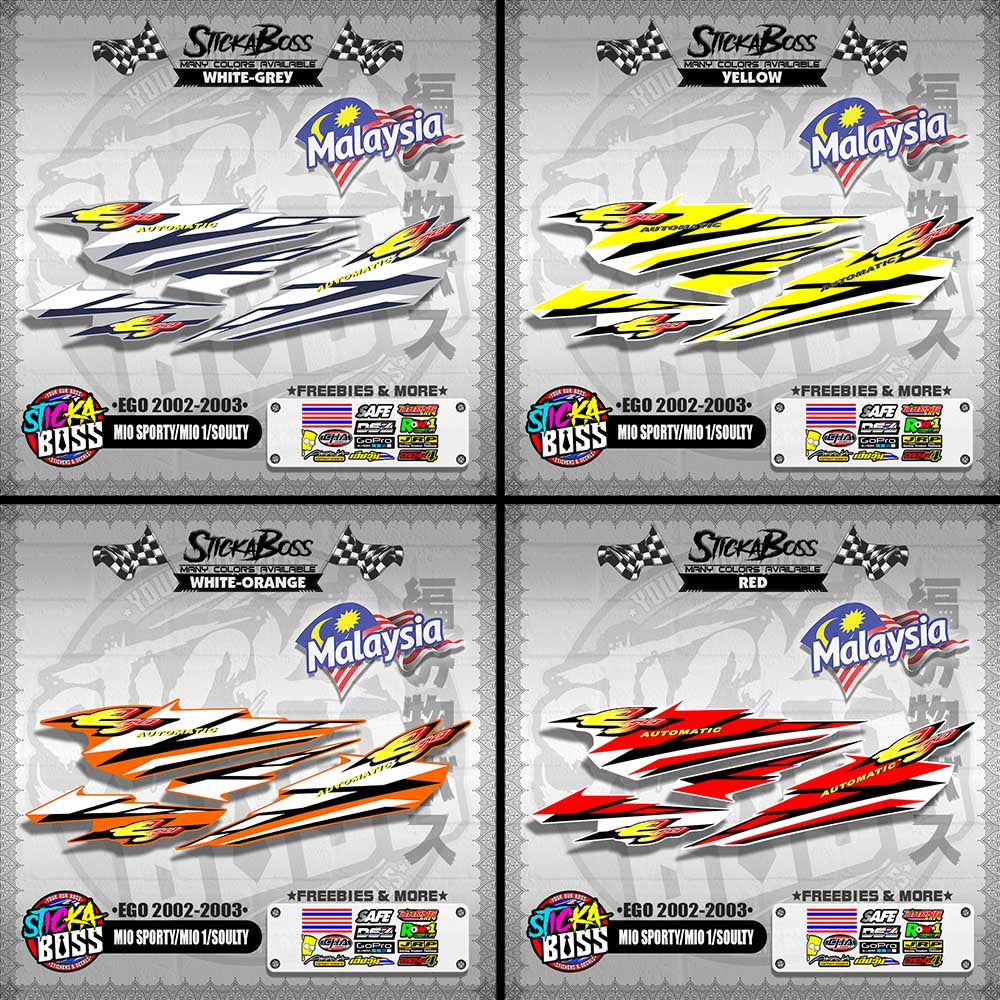 MIO SPORTY / MIO 1 / SOULTY DECALS ( EGO 2002-2003 )【WITH FREEBIES】