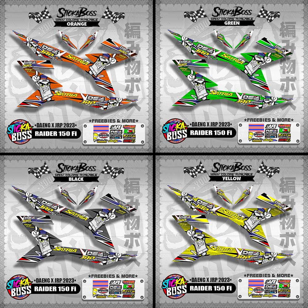 RAIDER 150 Fi DECALS ( DAENG x JRP 2023 )【WITH FREEBIES】