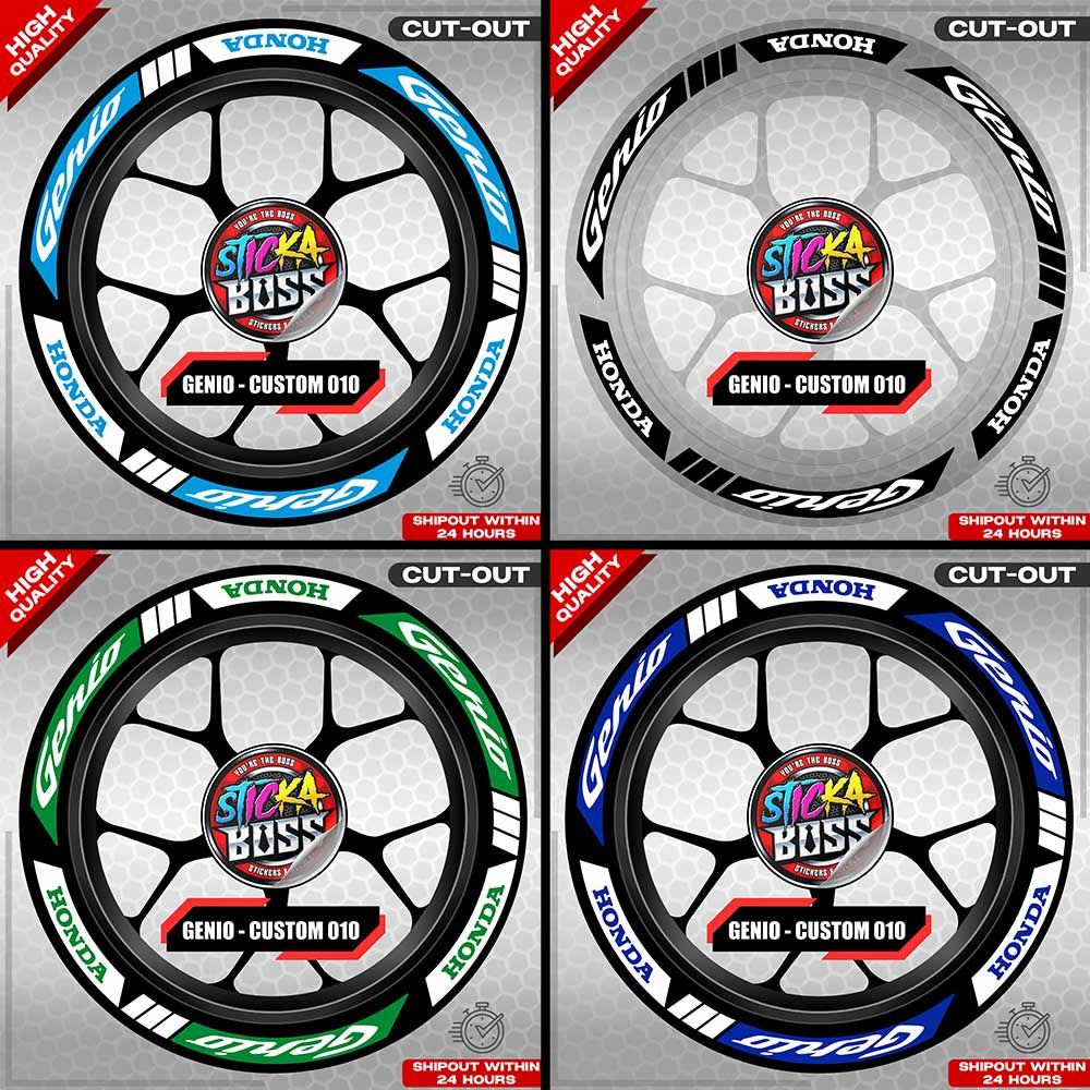 GENIO MAG STICKER SET ( 2 MAGS ) - CUSTOM 010 | VINYL WATERPROOF CUT-OUT DECALS