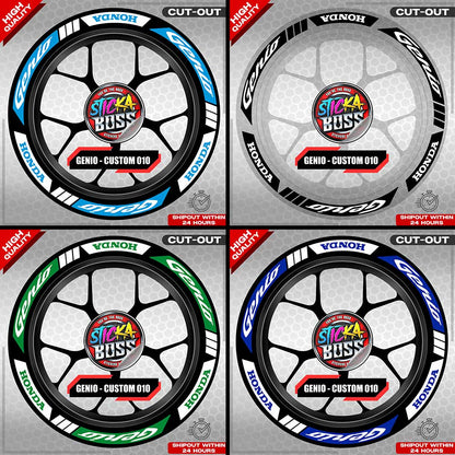 GENIO MAG STICKER SET ( 2 MAGS ) - CUSTOM 010 | VINYL WATERPROOF CUT-OUT DECALS