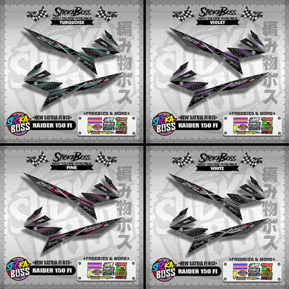 RAIDER 150 FI DECALS ( NEW SATRIA FI N13 )【WITH FREEBIES】