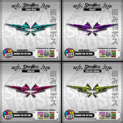 RAIDER 150 1ST GEN DECALS ( GARANSI )【WITH FREEBIES】