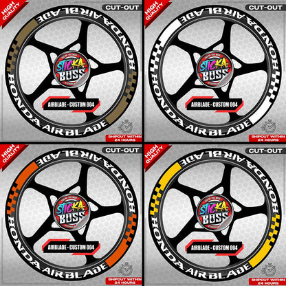 AIRBLADE 150 / 160 MAG STICKER SET ( 2 MAGS ) - CUSTOM 004 | VINYL WATERPROOF CUT-OUT DECALS