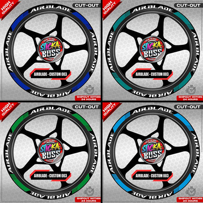 AIRBLADE 150 / 160 MAG STICKER SET ( 2 MAGS ) - CUSTOM 003 | VINYL WATERPROOF CUT-OUT DECALS