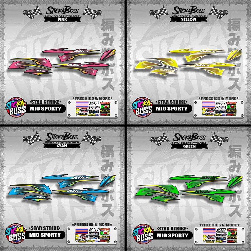 MIO SPORTY DECALS ( STAR STRIKE )【WITH FREEBIES】