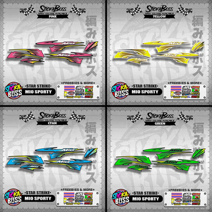 MIO SPORTY DECALS ( STAR STRIKE )【WITH FREEBIES】