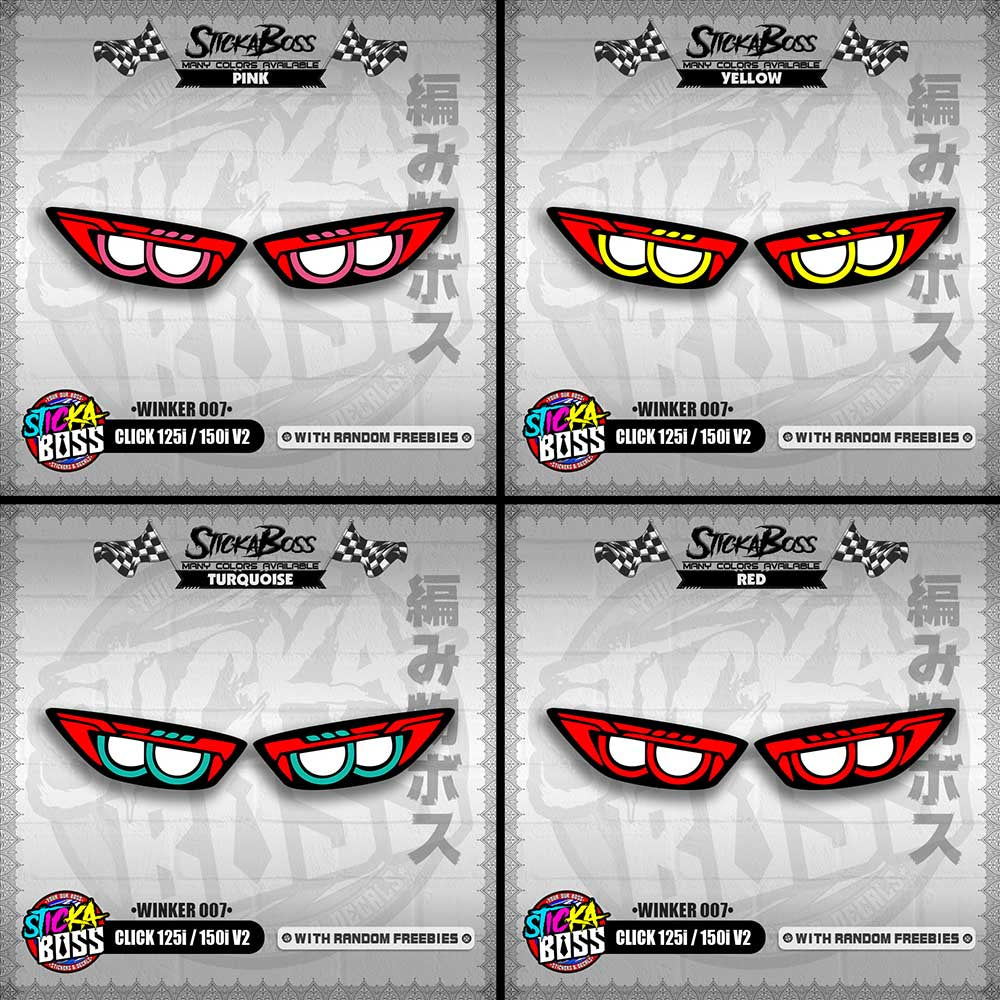 CLICK 125i / 150i V2 (WINKER 007) TRANSPARENT【WITH FREEBIES】