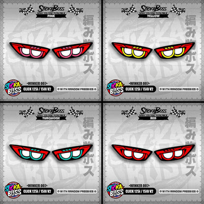 CLICK 125i / 150i V2 (WINKER 007) TRANSPARENT【WITH FREEBIES】