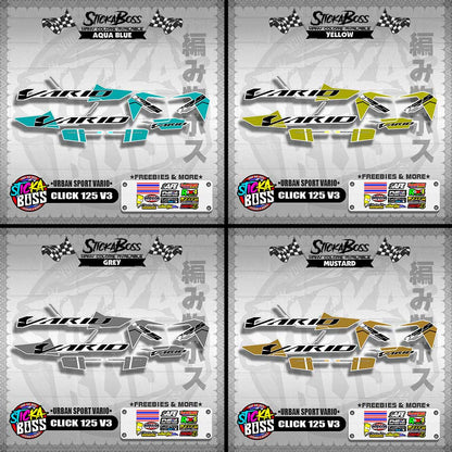 CLICK 125 V3 DECALS ( URBAN SPORT VARIO )【WITH FREEBIES】