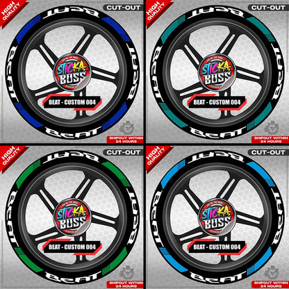 BEAT MAG STICKER SET ( 2 MAGS ) - CUSTOM 004 | VINYL WATERPROOF CUT-OUT DECALS