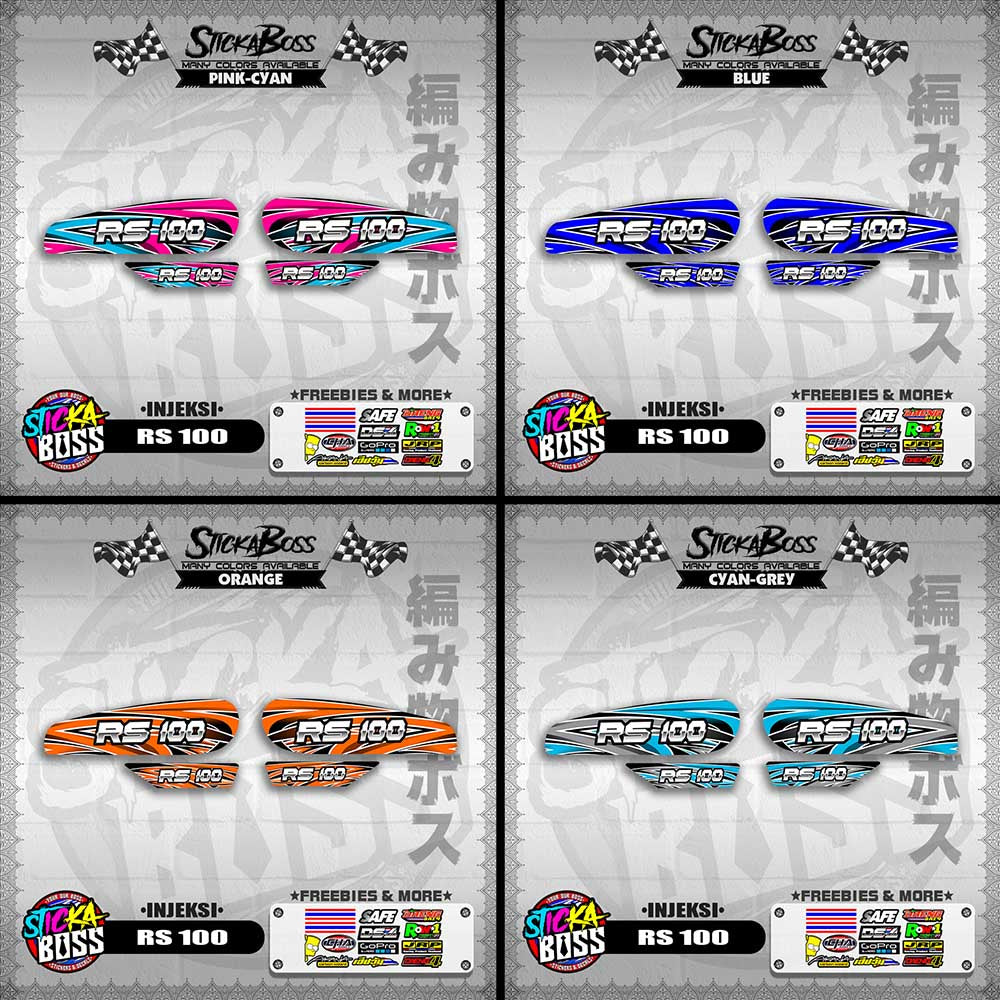 RS 100 DECALS ( INJEKSI )【WITH FREEBIES】