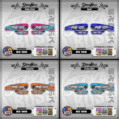 RS 100 DECALS ( INJEKSI )【WITH FREEBIES】