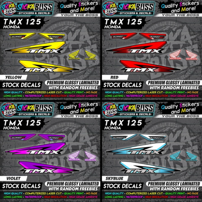 Honda TMX 125 Alpha (Stock Decals)【PREMIUM GLOSSY LAMINATED】