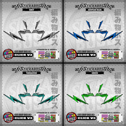 CLICK V3 INDO STICKER DECALS ( 2025 SHARP EDGES 002 )【WITH FREEBIES】