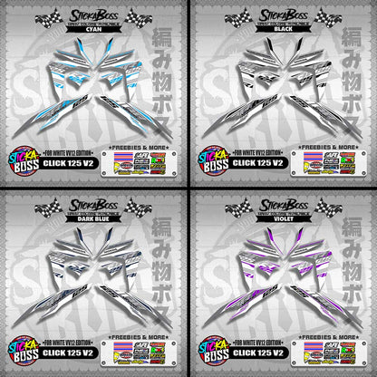 CLICK 125 V2 DECALS ( FOR WHITE VV12 EDITION )【WITH FREEBIES】