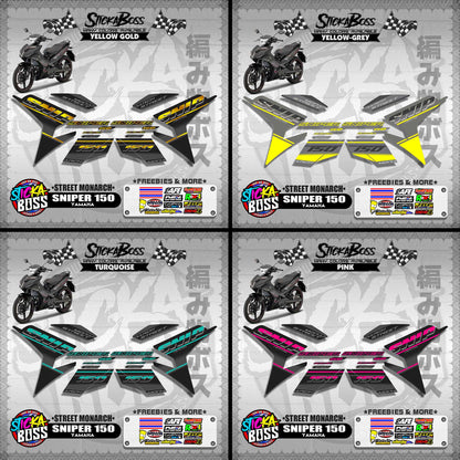 SNIPER 150 DECALS ( STREET MONARCH )【WITH FREEBIES】
