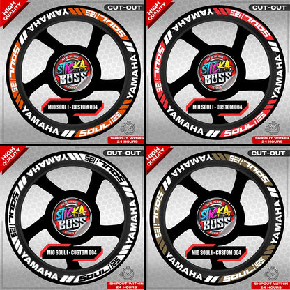 MIO SOUL I MAG STICKER SET ( 2 MAGS ) - CUSTOM 004 | VINYL WATERPROOF CUT-OUT DECALS