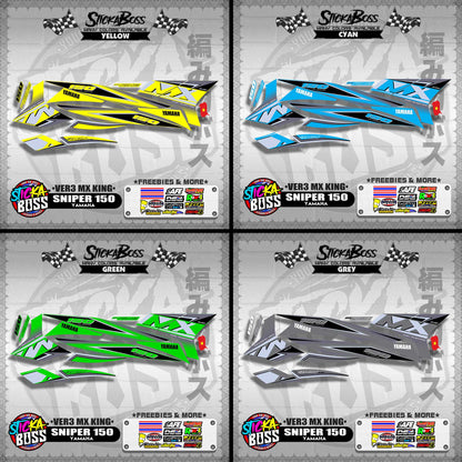 SNIPER 150 DECALS ( VER3 MX KING )【WITH FREEBIES】