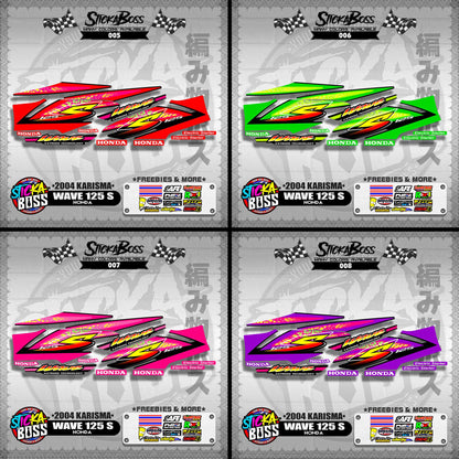 WAVE 125 S DECALS ( 2004 KARISMA )【WITH FREEBIES】