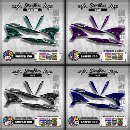 SNIPER 150 DECALS ( CIRCUIT BOARD DESIGN )【WITH FREEBIES】
