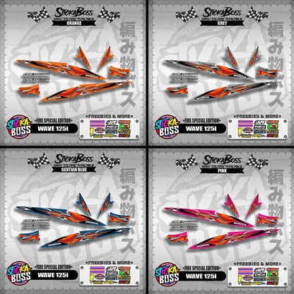 WAVE 125i DECALS ( FIRE SPECIAL EDITION )【WITH FREEBIES】