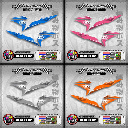 BEAT FI V2 STICKER DECALS ( 2 TONE URBAN SPORT )【WITH FREEBIES】