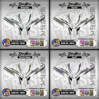 CLICK 125 / 150 V2 DECALS ( VARIO VR0007 )【WITH FREEBIES】