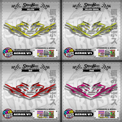 AEROX V1 DECALS ( NVX LIMITED EDITION RACE STRIPES )【WITH FREEBIES】