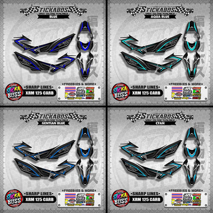 XRM 125 CARB STICKER FULL DECALS ( SHARP LINES )【WITH FREEBIES】