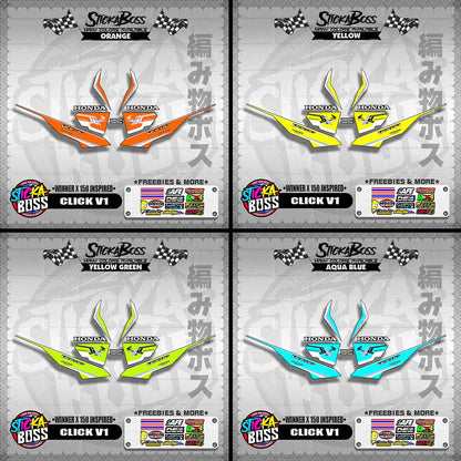 CLICK V1 DECALS ( WINNER X 150 INSPIRED )【WITH FREEBIES】