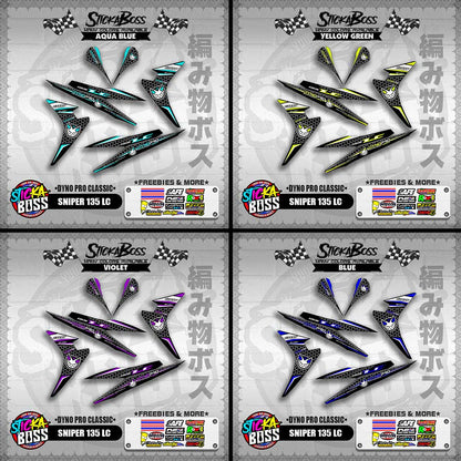 SNIPER 135 LC DECALS ( DYNO PRO CLASSIC )【WITH FREEBIES】