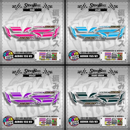 AEROX 155 V2 DECALS ( 2023 NVX MALAYSIA )【WITH FREEBIES】