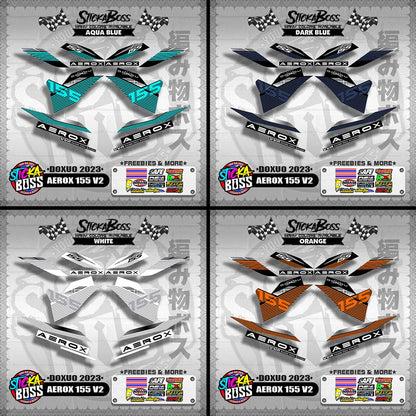 AEROX 155 V2 DECALS ( DOXUO 2023 )【WITH FREEBIES】
