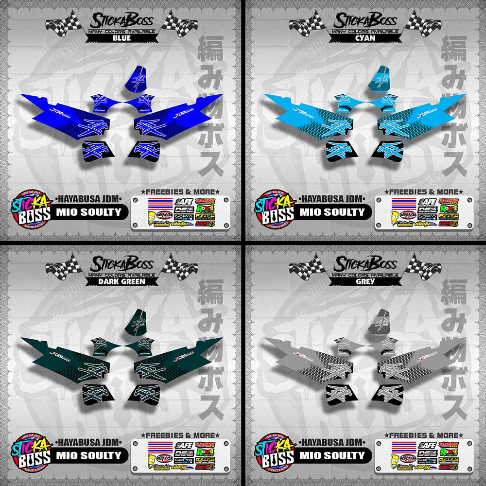 MIO SOULTY DECALS ( HAYABUSA JDM )【WITH FREEBIES】