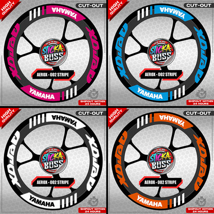 AEROX MAG STICKER SET ( 2 MAGS ) - 002 STRIPE | VINYL WATERPROOF CUT-OUT DECALS