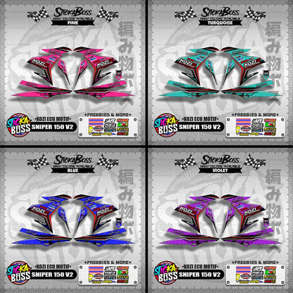 SNIPER 150 V2 DECALS ( KOZI ECU MOTIF )【WITH FREEBIES】