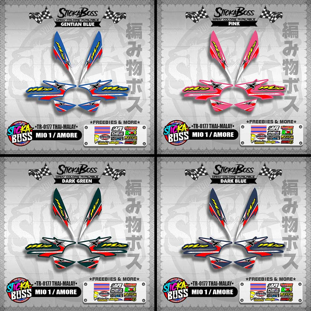 MIO 1 / AMORE DECALS ( TR-0177 THAI-MALAY )【WITH FREEBIES】
