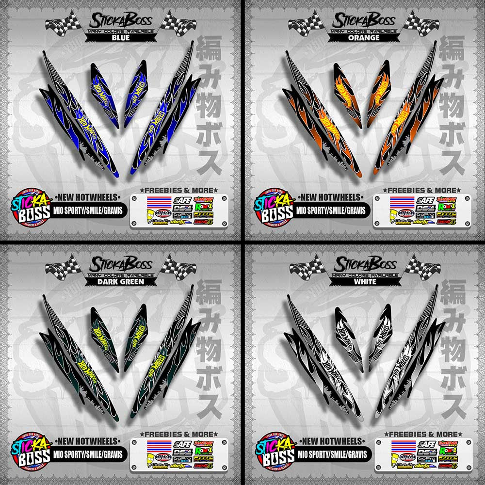 MIO SPORTY / SMILE / GRAVIS DECALS ( NEW HOTWHEELS )