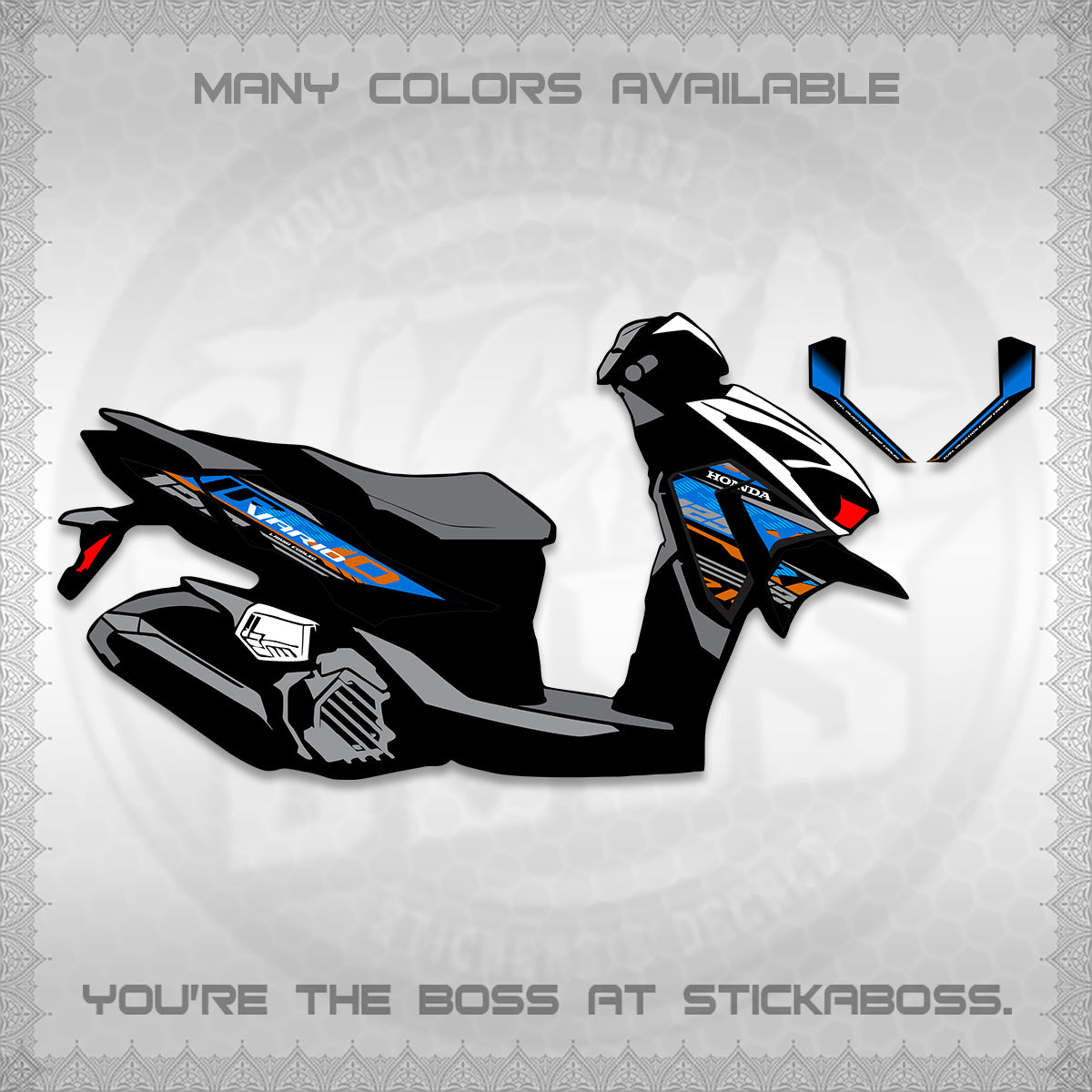 CLICK 125 V4 MALAY VARIO DECALS (2026 VV12 DESIGN) STICKER KITS BY STICKABOSS