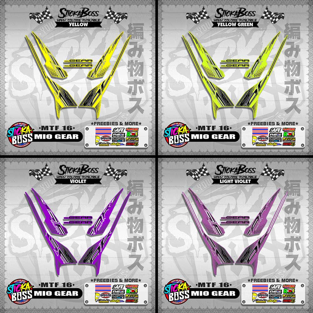 MIO GEAR DECALS ( MTF 16 )【WITH FREEBIES】