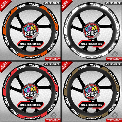 NMAX 155 MAG STICKER SET ( 2 MAGS ) - CUSTOM 005 | VINYL WATERPROOF CUT-OUT DECALS