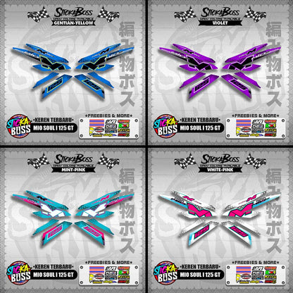 MIO SOUL I 125 GT DECALS ( KEREN TERBARU )【WITH FREEBIES】
