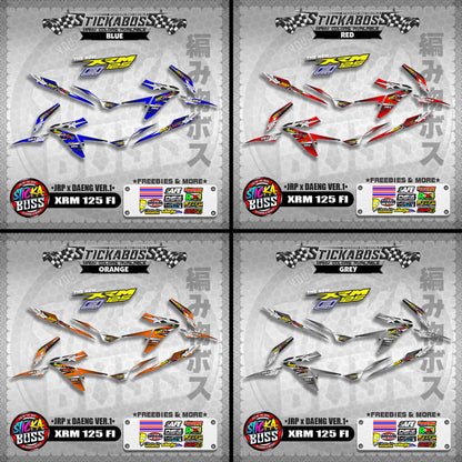 XRM 125 FI Decals - (JRP x DAENG VER.1) [STREET BIKE CONCEPT]【PREMIUM GLOSSY LAMINATED】