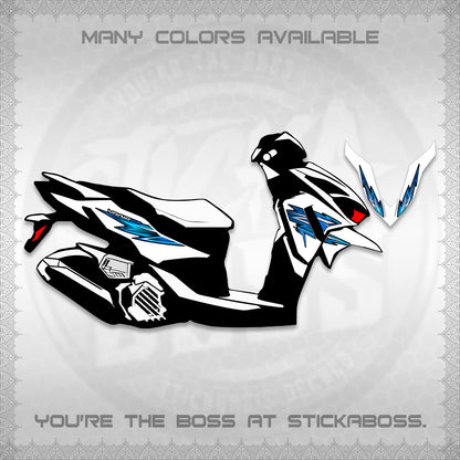 CLICK 125 V4 INDO VARIO DECALS (2026 VANDOREN STYLE) STICKER DECALS By STICKABOSS