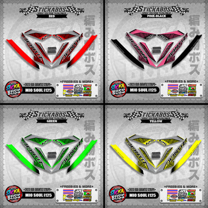 MIO SOUL I 125 STICKER DECALS ( 2023 EGO AVANTIZ STRIPE )【WITH FREEBIES】