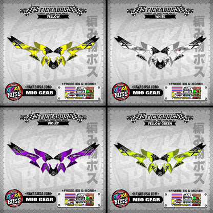 MIO GEAR STICKER DECALS ( HAYABUSA JDM )【WITH FREEBIES】