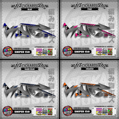 SNIPER 150 ( STOCK DECALS 2020 DESIGN ) 【WITH FREEBIES】