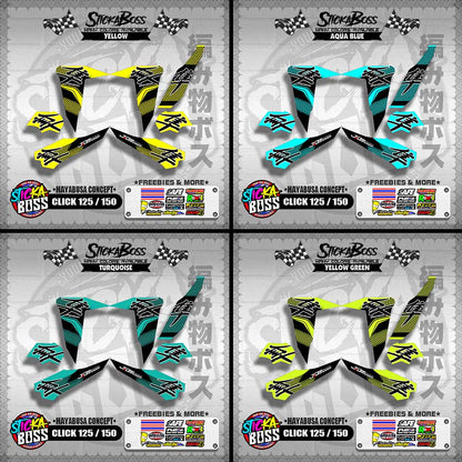 CLICK 125 / 150 DECALS ( HAYABUSA CONCEPT ) 【WITH FREEBIES】